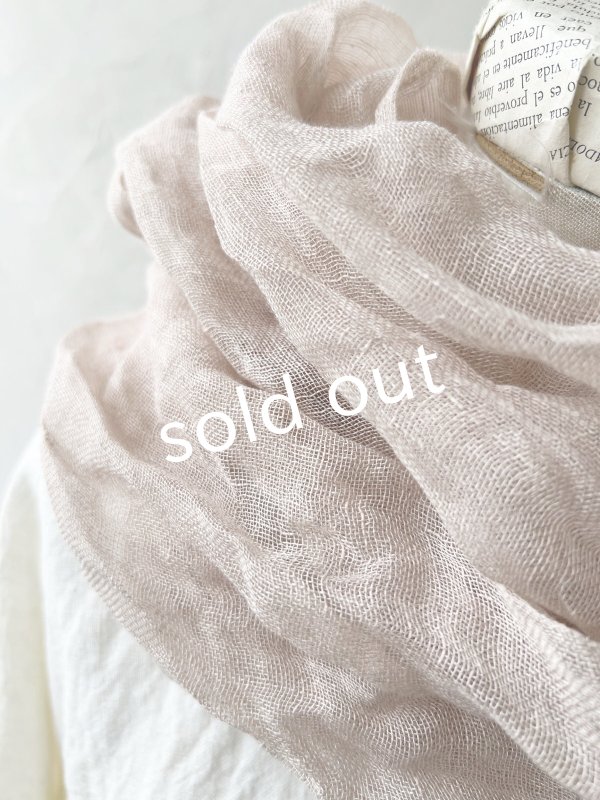 画像3: Branch m'/リネンガーゼスヌード・ライトピンク (3)