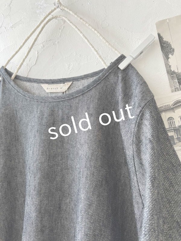 画像2: Branch m'/デニムチュニック・ブラック (2)