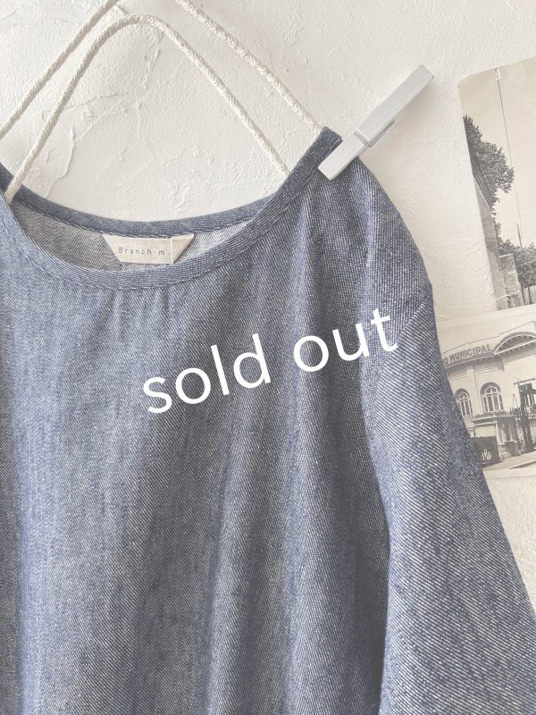 画像3: Branch m'／デニムチュニック・ネイビー (3)