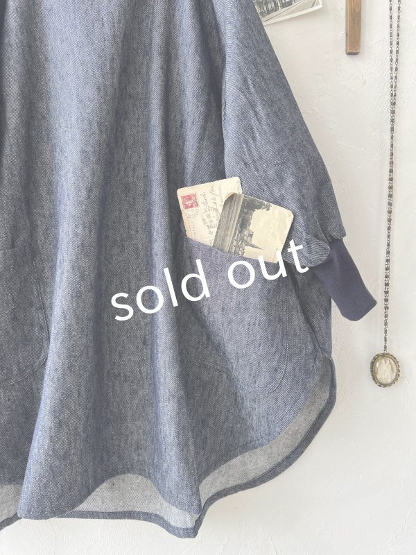 画像2: Branch m'／デニムチュニック・ネイビー (2)