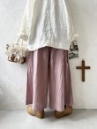 画像4: seasew.／ワッシャータックワイドパンツ・ピンク (4)