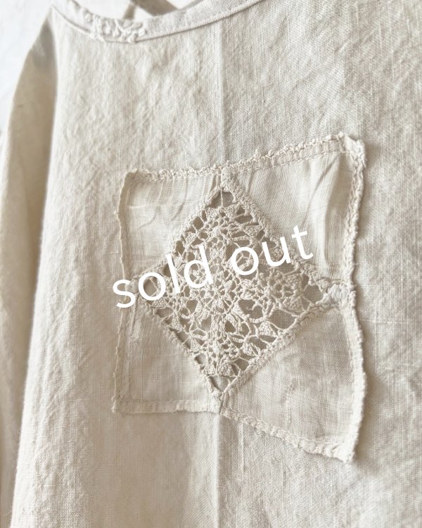 画像5: MARCHE' DE SOEUR／ブルターニュのワンピース・ミルク×生成り刺繍 (5)