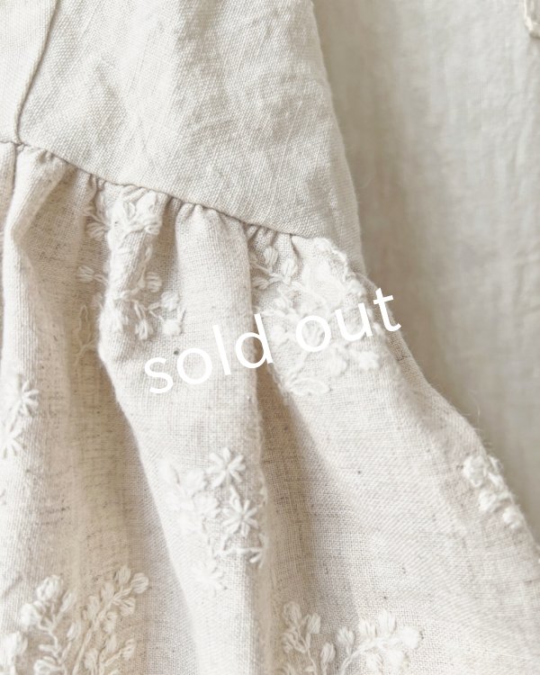画像9: MARCHE' DE SOEUR／ブルターニュのワンピース・ミルク×生成り刺繍 (9)