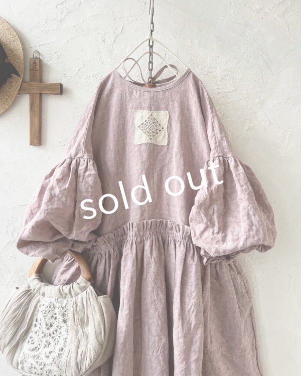 画像2: MARCHE' DE SOEUR／ブルターニュのワンピース・ピンク (2)