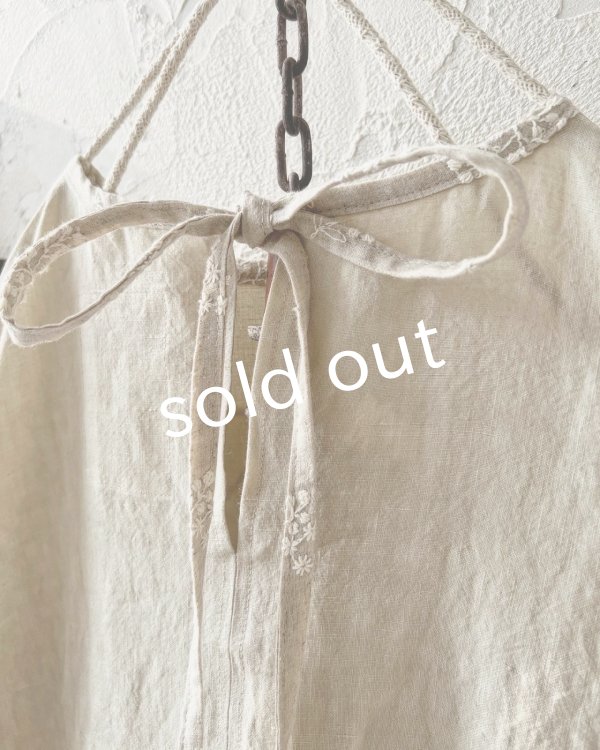 画像14: MARCHE' DE SOEUR／ブルターニュのワンピース・ミルク×生成り刺繍 (14)