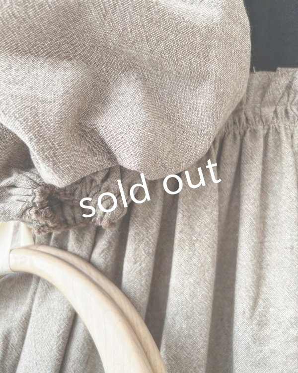 画像7: MARCHE' DE SOEUR／ブルターニュのワンピース・黒×ベージュ (7)