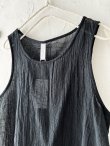 画像2: seasew.／ボイルワッシャータンクトップ ・ブラック (2)