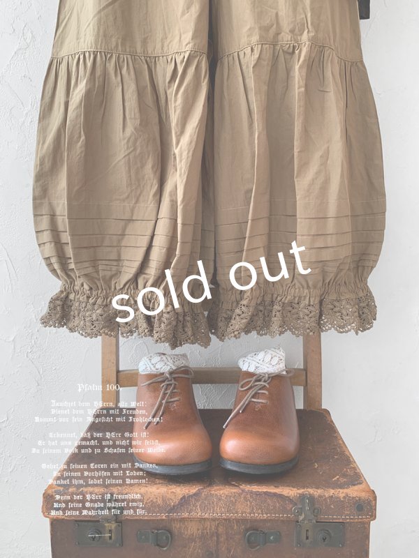 画像6: manoamano/１段レースドロワーズペチパンツ・黒 (6)