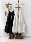 画像1: manoamano/レースティアードペチコートキャミ (1)