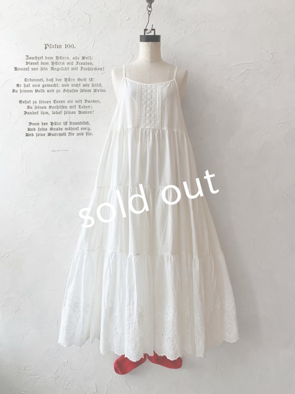 画像3: manoamano/レースティアードペチコートキャミ (3)