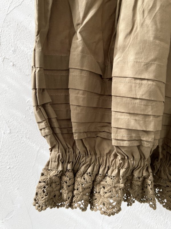 画像4: manoamano/１段レースドロワーズペチパンツ・オリーブ (4)