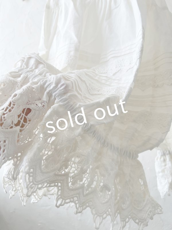 画像5: manoamano/３段レースドロワーズペチパンツ・オフ (5)