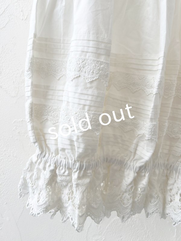 画像4: manoamano/３段レースドロワーズペチパンツ・オフ (4)