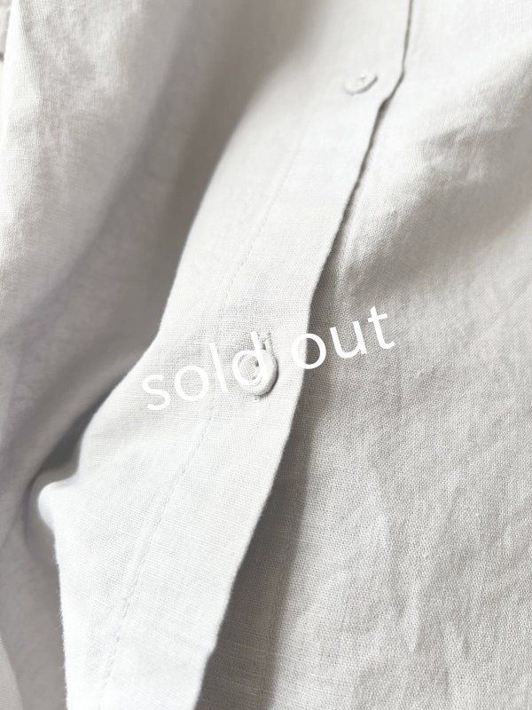 画像5: Branch m'/タックシャツチュニック・ライトグレー (5)