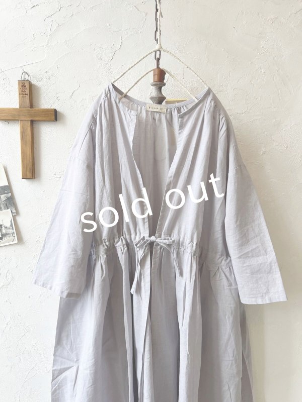 画像2: Branch m'/ドロスト羽織ワンピース・ラベンダー (2)