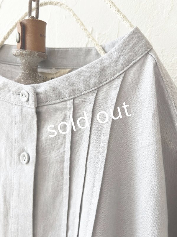 画像3: Branch m'/タックシャツチュニック・ライトグレー (3)