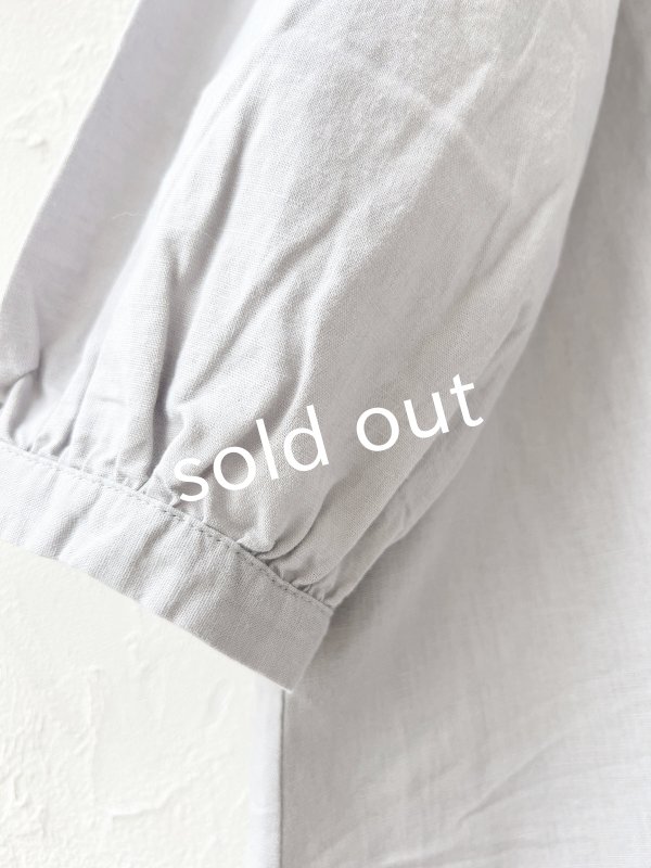 画像4: Branch m'/タックシャツチュニック・ライトグレー (4)