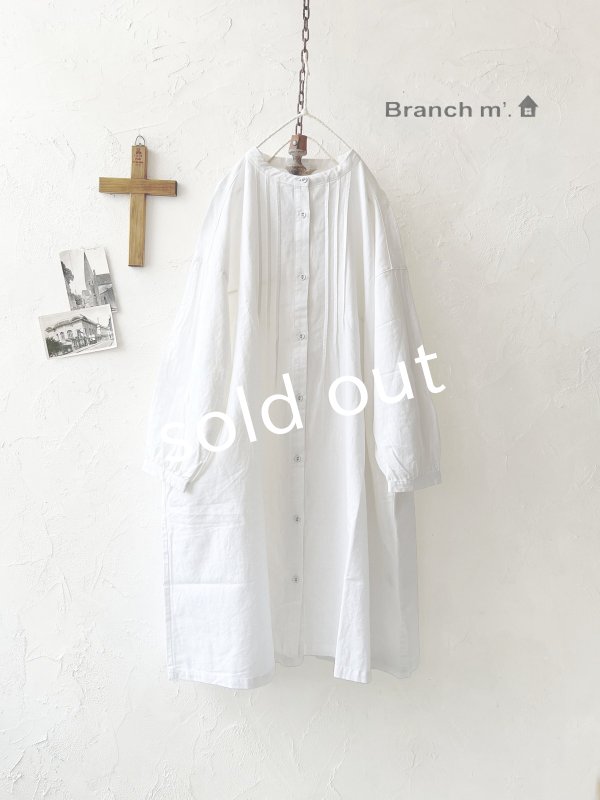 画像2: Branch m'/タックシャツチュニック・オフ (2)
