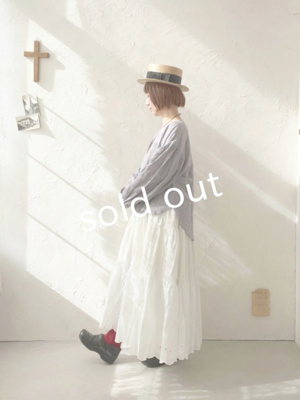 画像10: Branch m'/織姫炊きリネンプルオーバー・ライトグレー (10)