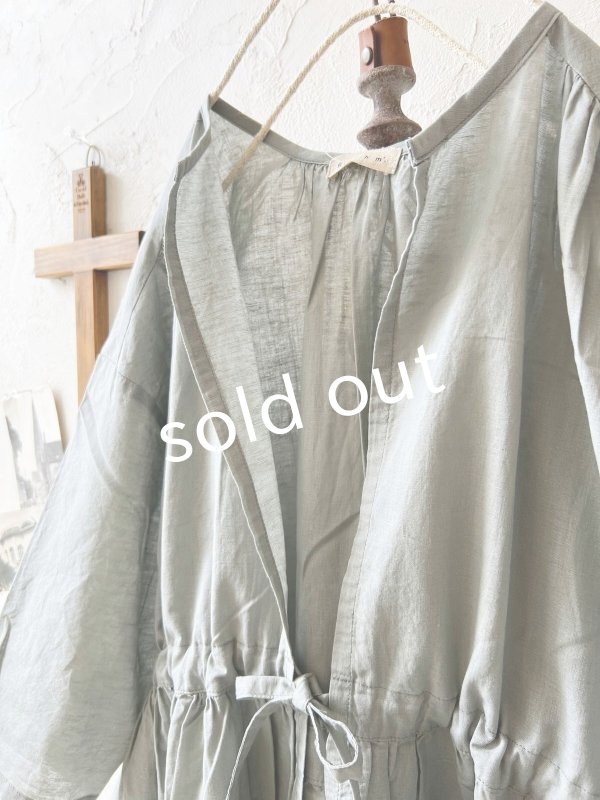画像3: Branch m'/ドロスト羽織ワンピース・グレー (3)