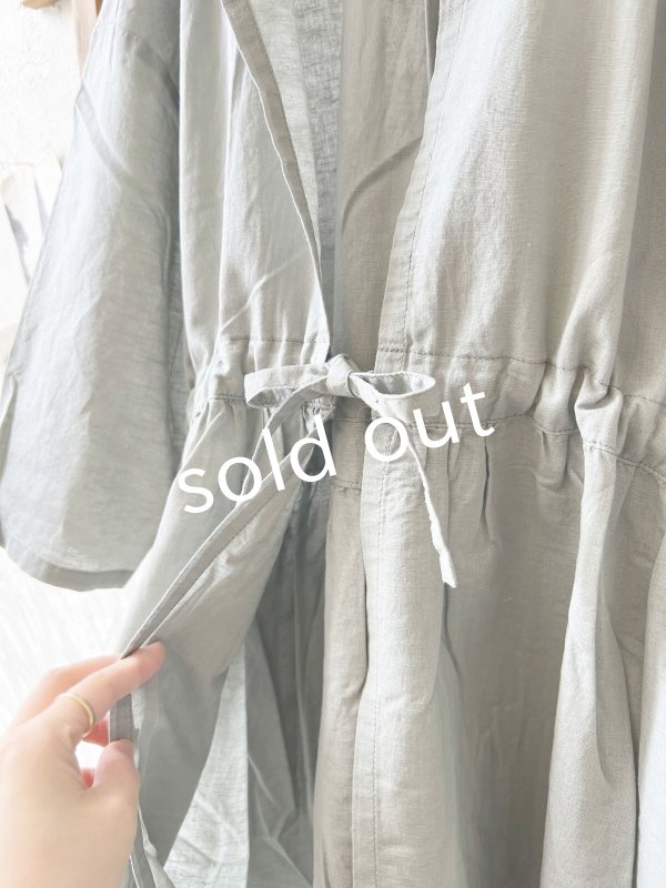 画像4: Branch m'/ドロスト羽織ワンピース・グレー (4)