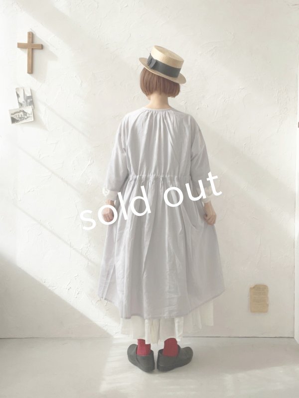 画像9: Branch m'/ドロスト羽織ワンピース・ラベンダー (9)