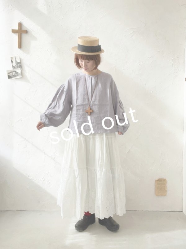 画像7: Branch m'/織姫炊きリネンプルオーバー・ラベンダー (7)