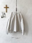画像1: seasew.／タイプライターワッシャー長袖シャツ・ライトベージュ (1)