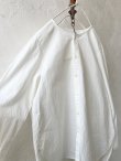 画像6: seasew.／高密度ツイルノーカラーシャツ・オフ (6)