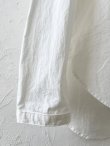 画像3: seasew.／高密度ツイルノーカラーシャツ・オフ (3)