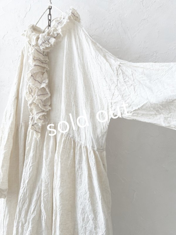 画像7: MARCHE' DE SOEUR／フローフリルワンピース・アイボリー (7)