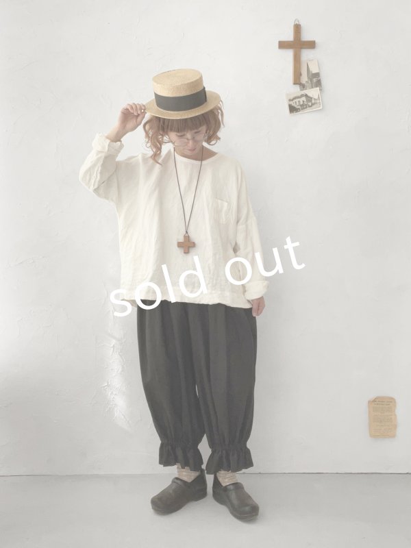 画像12: MARCHE' DE SOEUR／リネンプルオーバー・オフ (12)