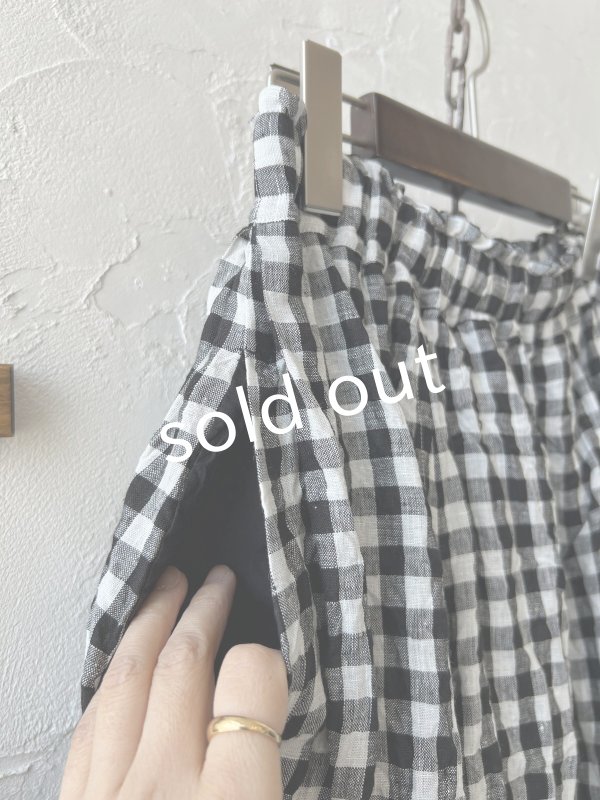 画像4: MARCHE' DE SOEUR／バルーンスカート・ギンガム (4)