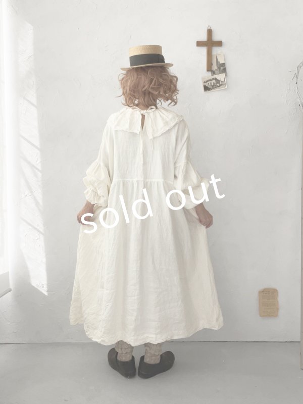 画像15: MARCHE' DE SOEUR／ラッフル襟のワンピース・オフ (15)
