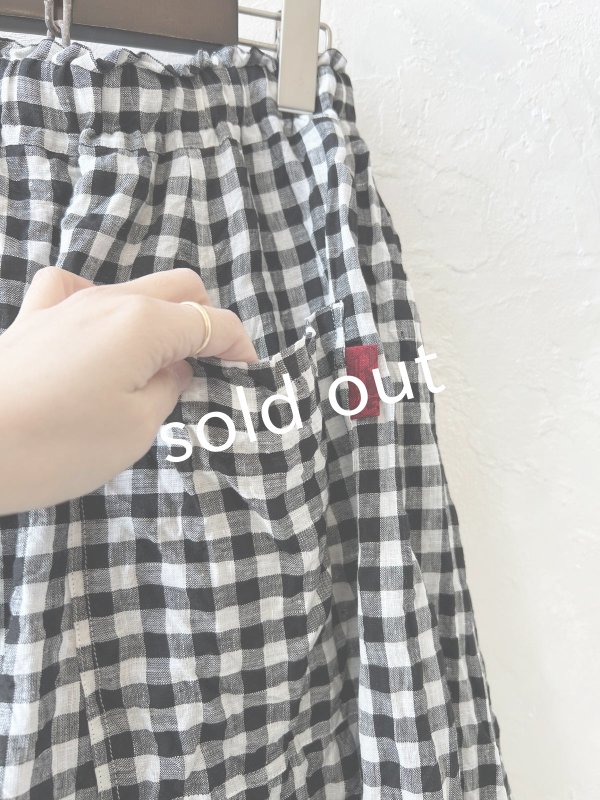 画像12: MARCHE' DE SOEUR／バルーンスカート・ギンガム (12)