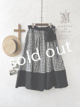 ファーマーズタブリエ　黒　MARCHE'DE SOEUR MARCHE' DE SOEUR/ タブリエパンツ・黒 - MARCHE' DE SOEUR