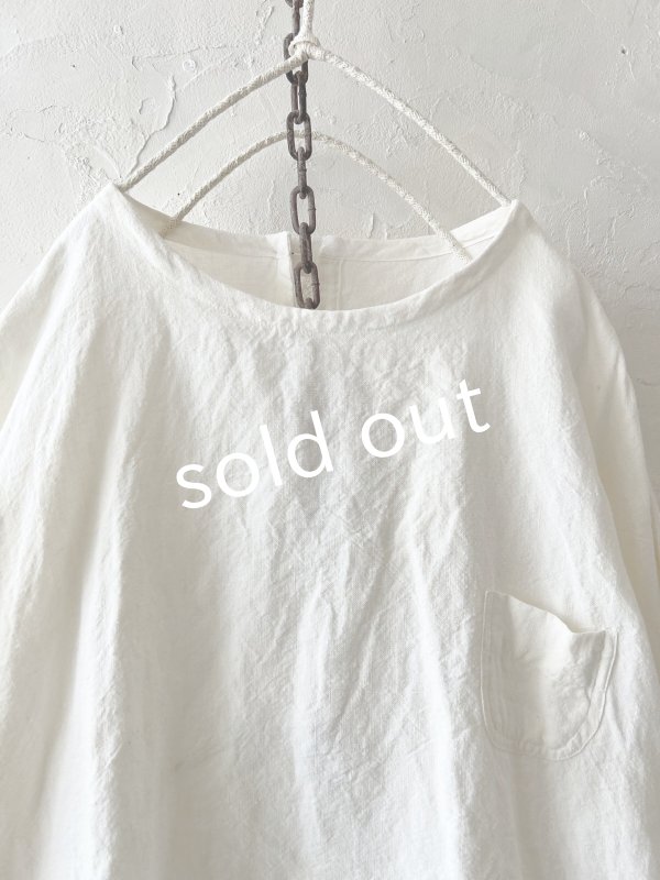 画像2: MARCHE' DE SOEUR／リネンプルオーバー・オフ (2)