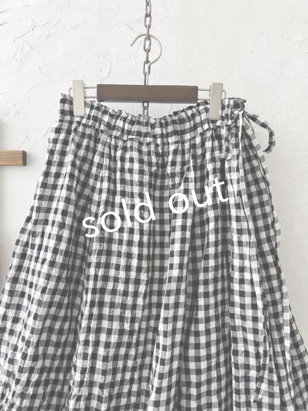 画像2: MARCHE' DE SOEUR／バルーンスカート・ギンガム (2)