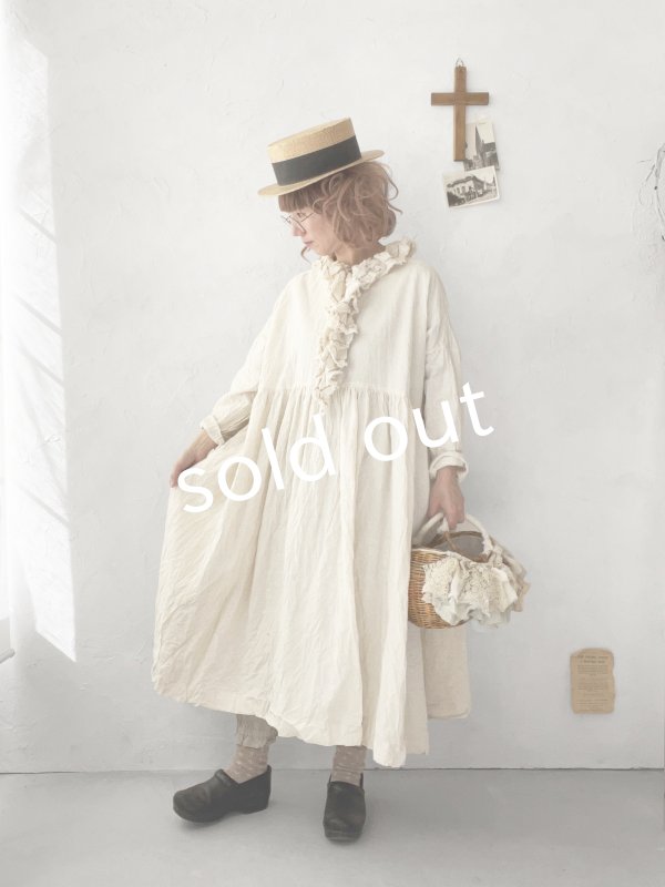 画像14: MARCHE' DE SOEUR／フローフリルワンピース・アイボリー (14)