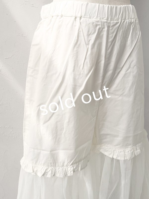 画像7: manoamano/チュールレースペチパンツ・オフ (7)