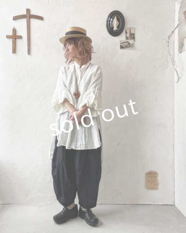 画像18: HALLELUJAH／11, Edwardian Chemise エドワーディアン ブラウス・Off-white  (18)