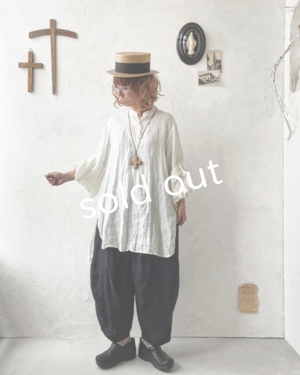 画像20: HALLELUJAH／11, Edwardian Chemise エドワーディアン ブラウス・Off-white  (20)