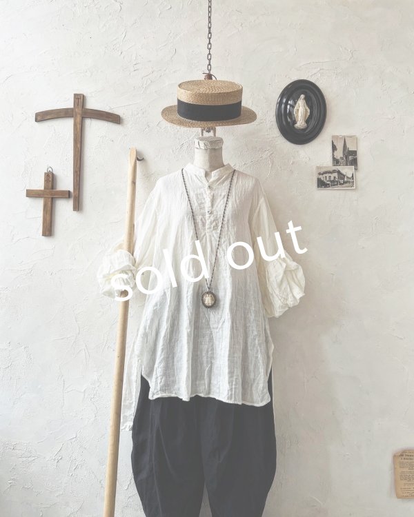 画像8: HALLELUJAH／11, Edwardian Chemise エドワーディアン ブラウス・Off-white  (8)