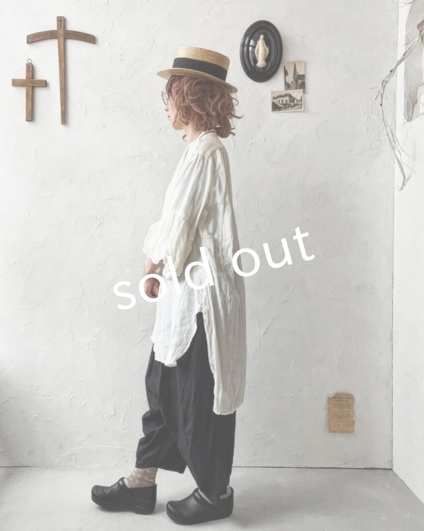 画像19: HALLELUJAH／11, Edwardian Chemise エドワーディアン ブラウス・Off-white  (19)