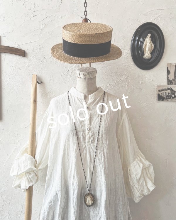 画像2: HALLELUJAH／11, Edwardian Chemise エドワーディアン ブラウス・Off-white  (2)