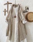 画像3: Branch m'/リネンのロングカーディガン・ナチュラル (3)