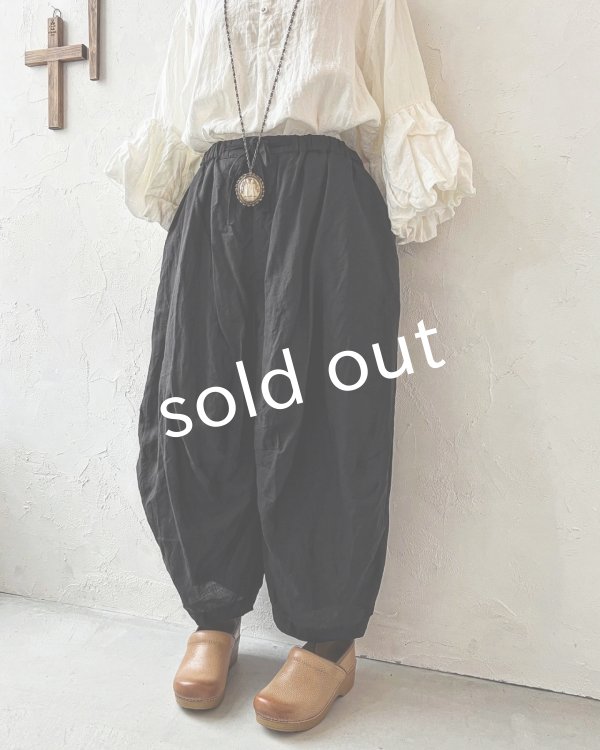 画像4: HALLELUJAH/4.Pantalon faun パン パンタロン・Black  (4)