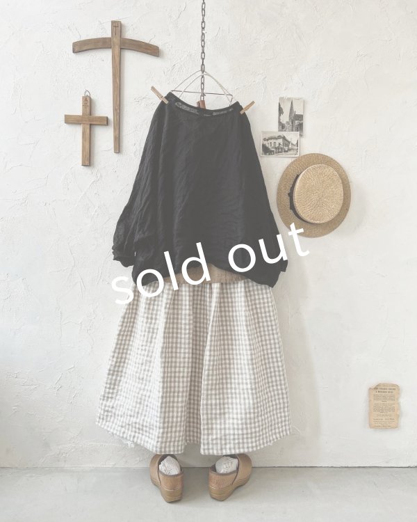 画像5: Branch m'/リネンのボレロカーディガン・黒 (5)