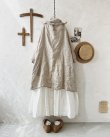 画像9: Branch m'/リネンのロングカーディガン・ナチュラル (9)