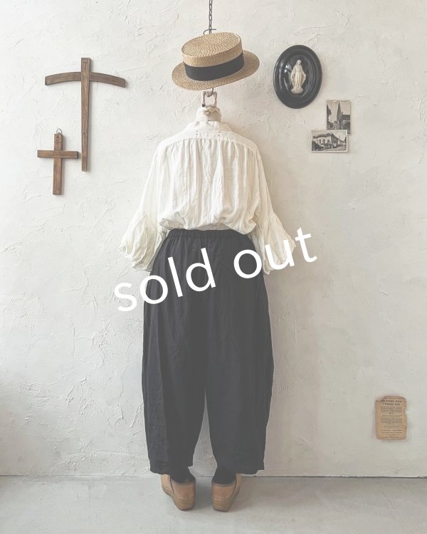 画像9: HALLELUJAH/4.Pantalon faun パン パンタロン・Black  (9)